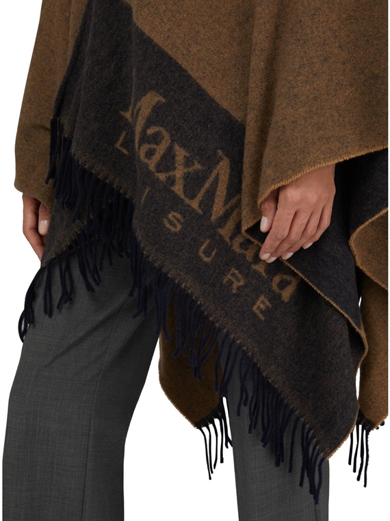 Max Mara Deodara Poncho, Camello 